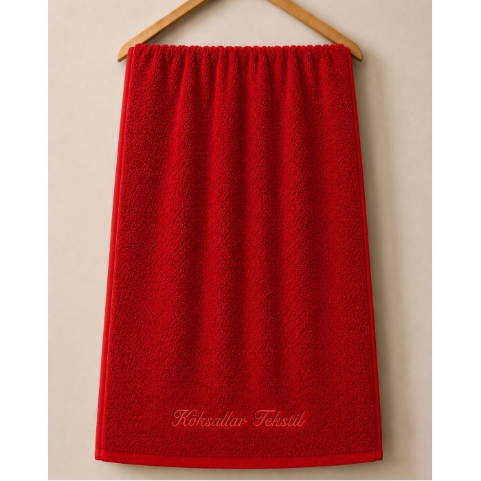 Kırmızı Promosyon El Havlusu 50x90 cm